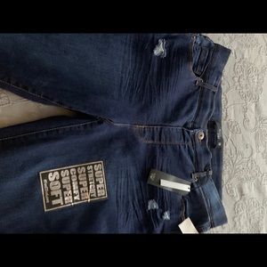 Stretch star skinny jeans